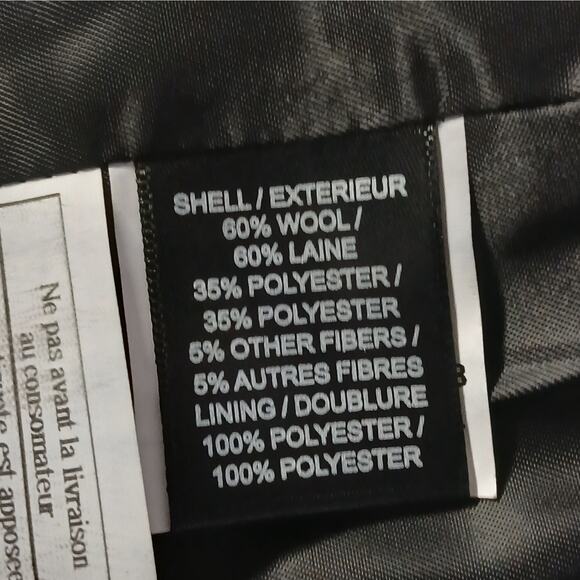 Sam Edelman Women's Wool Blend Peacoat Size 4 Gray Double Breasted Winter Coat - Picture 11 of 14